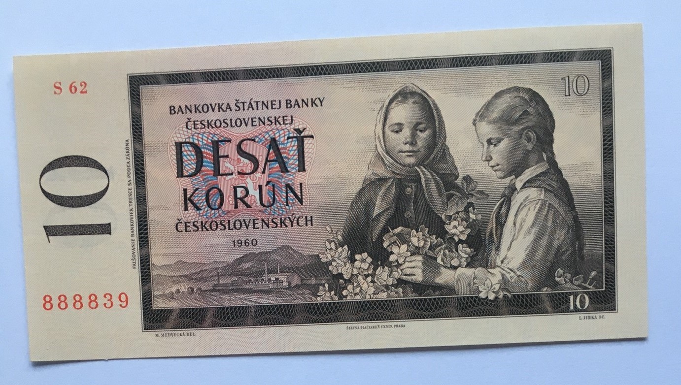 10 Kčs 1960 série X43 , aUNC , luxusní