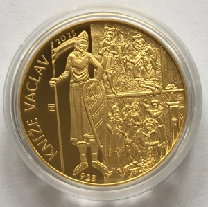 10000 Kč kníže VÁCLAV PROOF - unce zlata , luxusní