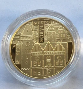 5000 Kč město TÁBOR PROOF , polovina unce zlata , luxusní , SLEVA